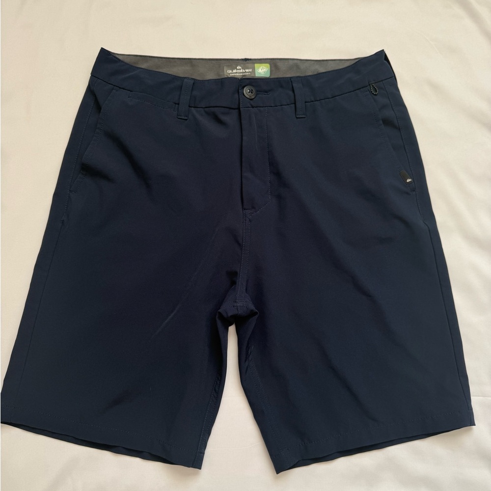 Quiksilver Dark Blue Flat Front Shorts